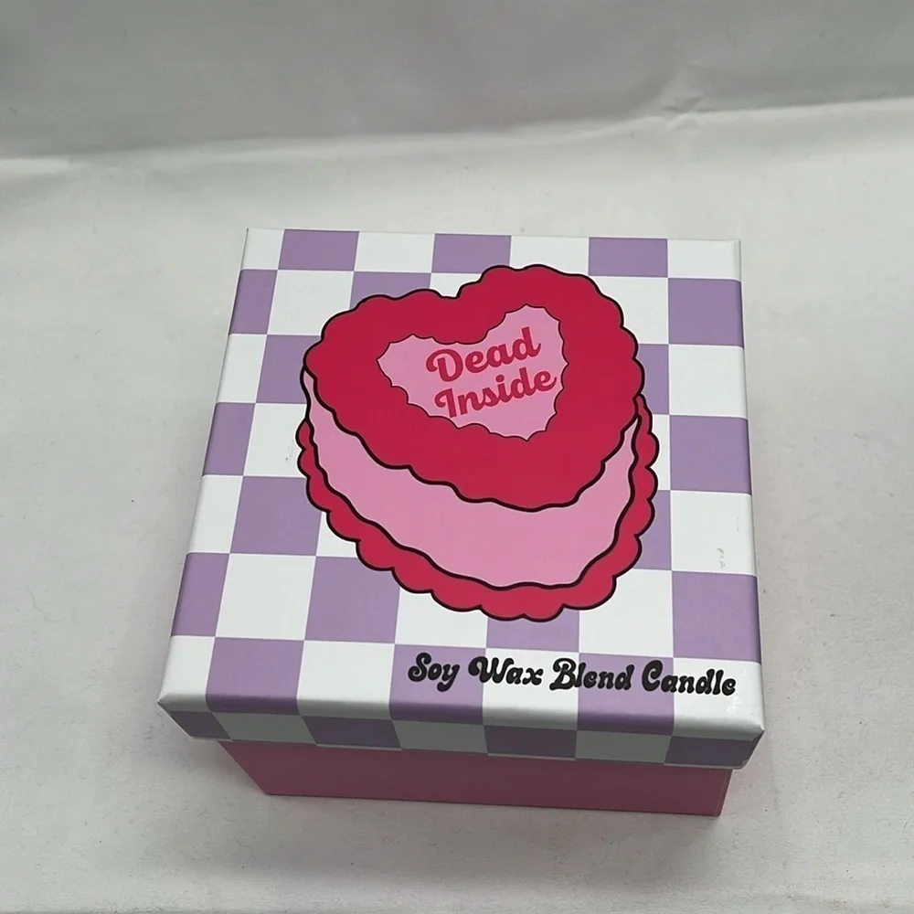 Soy Wax Blend Candle Dead Inside Heart Candle